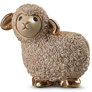 Handmade Sculpted Ceramic Mini Sheep figurine - De Rosa Collections - The Minis