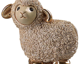 Handmade Sculpted Ceramic Mini Sheep figurine - De Rosa Collections - The Minis