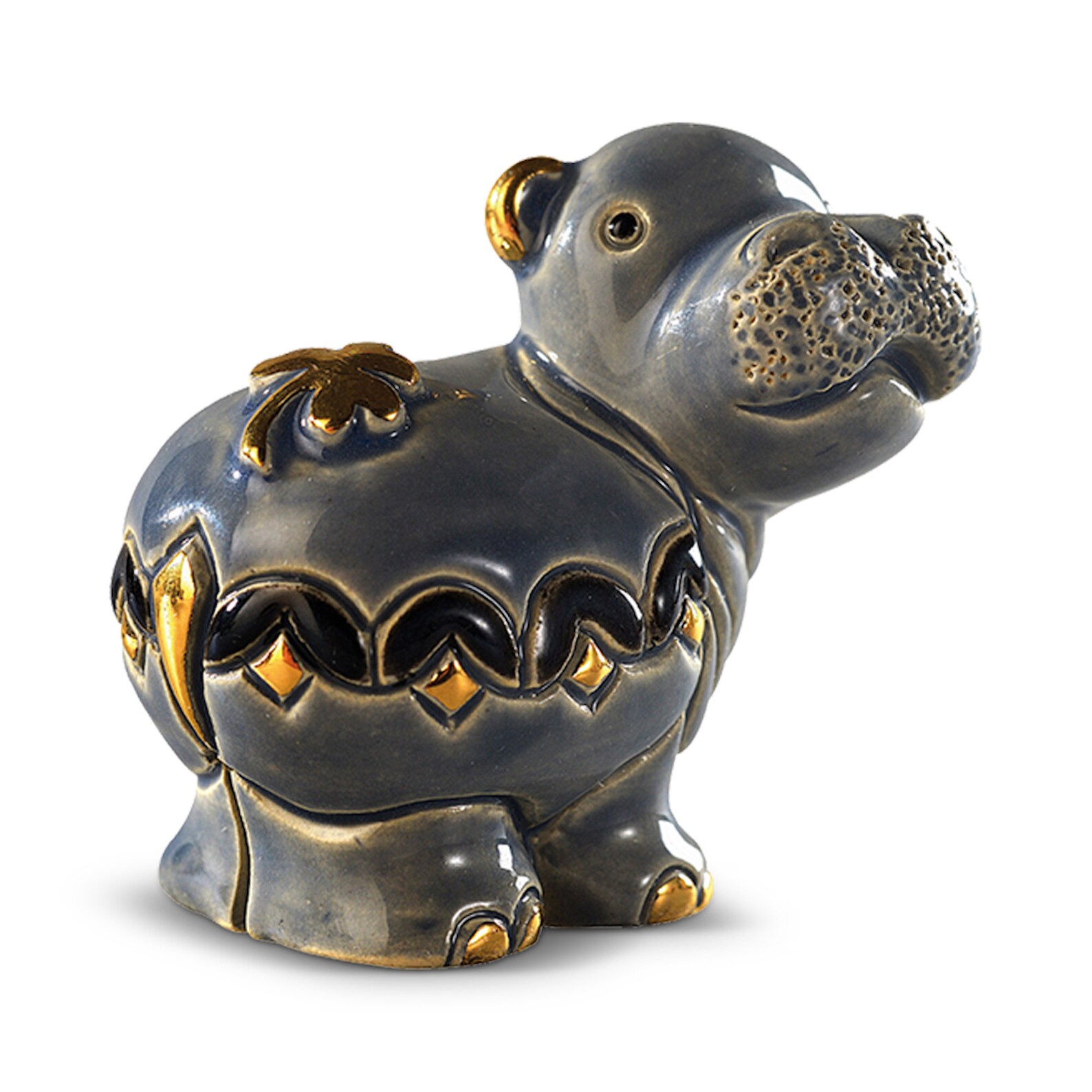ceramic hippo figurine