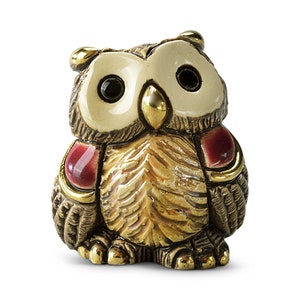 Handmade Sculpted Ceramic Mini Owl - De Rosa Collections - The Minis