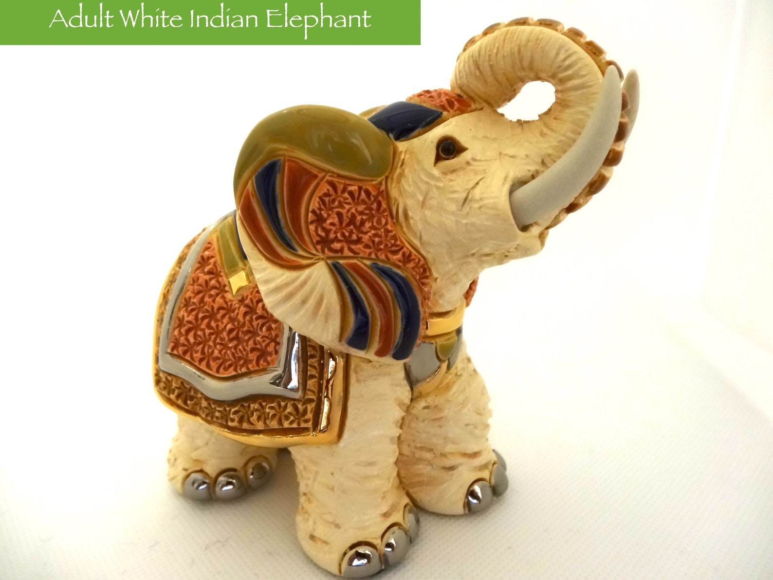 White Indian Elephant Elephant Lovers Gift Elephant Gift