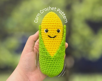 Corn Crochet Pattern, Crochet Vegetables, Crochet Amigurumi, Crochet Patterns for Beginners