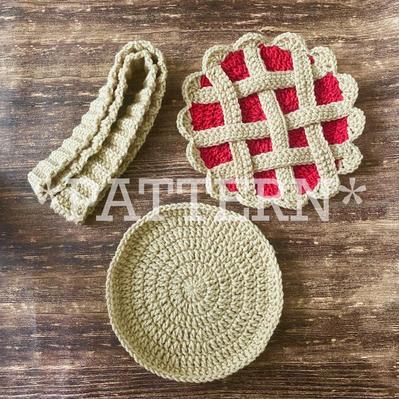 Cherry Pie Purse Crochet Pattern Cottagecore Nature Woodland Aesthetic Crochet Bag Instructions Instant Download image 3