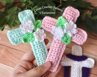 Cross Crochet Pattern, Easter Crochet Pattern, Christian Crochet Pattern, Religious Crochet Pattern, Spring Crochet Pattern