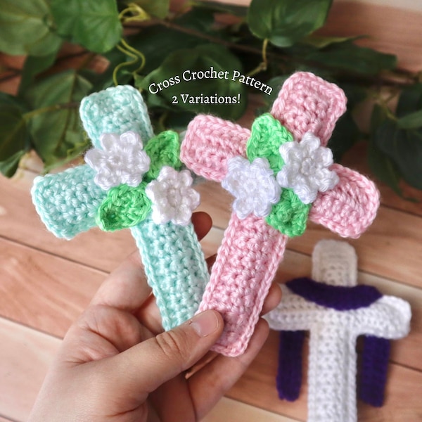Cross Crochet Pattern, Easter Crochet Pattern, Christian Crochet Pattern, Religious Crochet Pattern, Spring Crochet Pattern