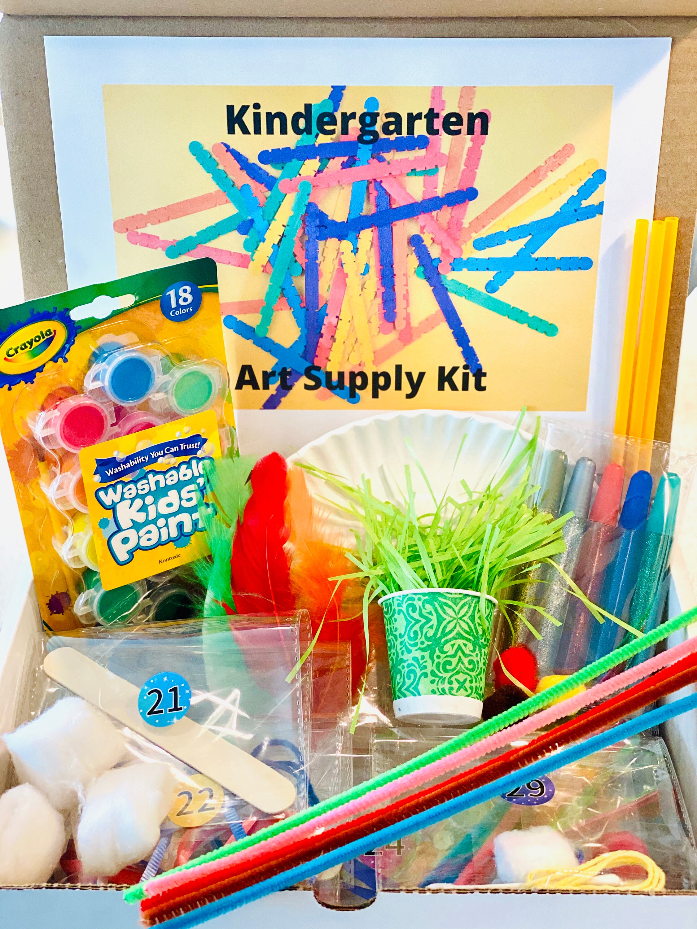 Kindergarten Homeschool Art Supply Kit Etsy