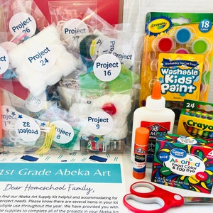 Homeschool Art Supply Kits K4-6th image 1