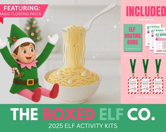 Elf Activity Kits, 24 Day Elf Kit, 12 Day Elf Kit, Christmas Elf Doll, Elf Props, Elf Arrival, Elf Mischief, Elf Departure, 2025 Elf Kits