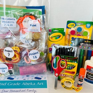 Homeschool Art Supply Kits K4-6th image 2