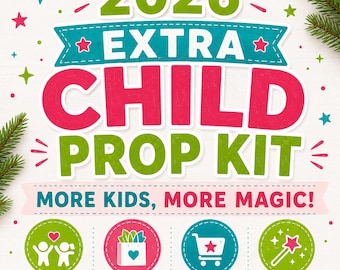 2026 Extra Child Prop Kit, Elf Kit, Elf Props, Elf Activity Kit, Elf Accessories