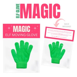 GUANTE DE ELFO MÁGICO, Kit de actividades para elfos, Accesorios para elfos, Magia de elfos, Navidad, Muñeco de elfo, Adornos navideños