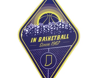 IN Basketball Sunrise - Sticker