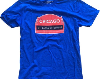 St. Louis is Boring - Heather Blue Shirt