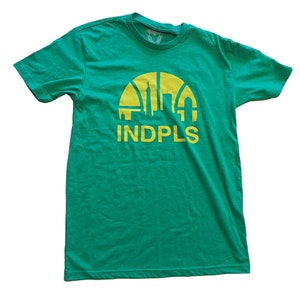 INDPLS Basketball Skyline - Green Shirt