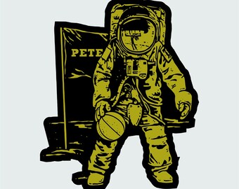Astronaut Pete - Vinyl Sticker