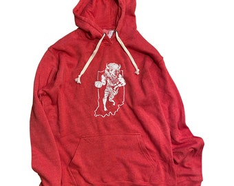 Bison Ball - Red Hoodie