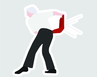 Chair Toss - Sticker/Magnet