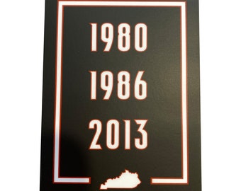 The 'Ville Title Years - Sticker