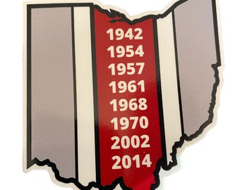Columbus Titles - Vinyl Sticker
