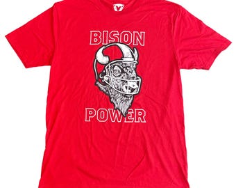 Bison Power - Red Shirt