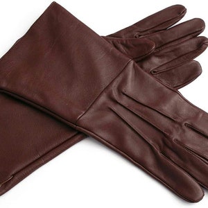 Leather Long Cuff Medieval Gloves Perfect Fit Premium Quality Soft Leather