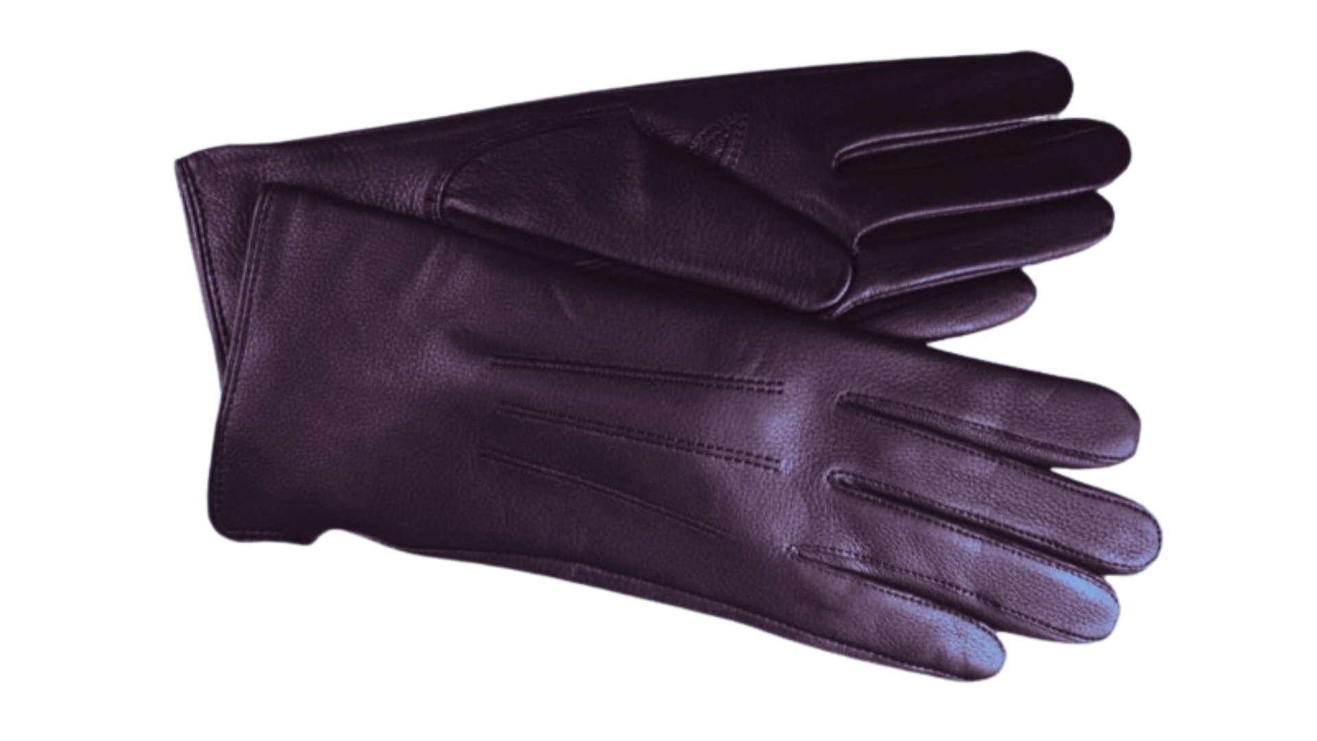 Burgundy Men's Dress Gloves With Button In Lamb Nappa Leather By Fort