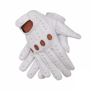 Men’s Driving Gloves Genuine Leather Perfect Fit Premium Quality Soft Leather