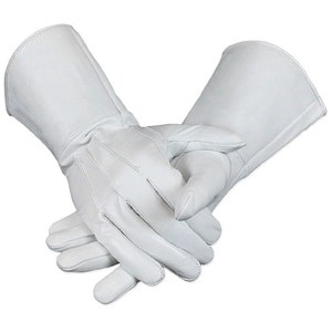 Leather Long Cuff Medieval Gloves Perfect Fit Premium Quality Soft Leather