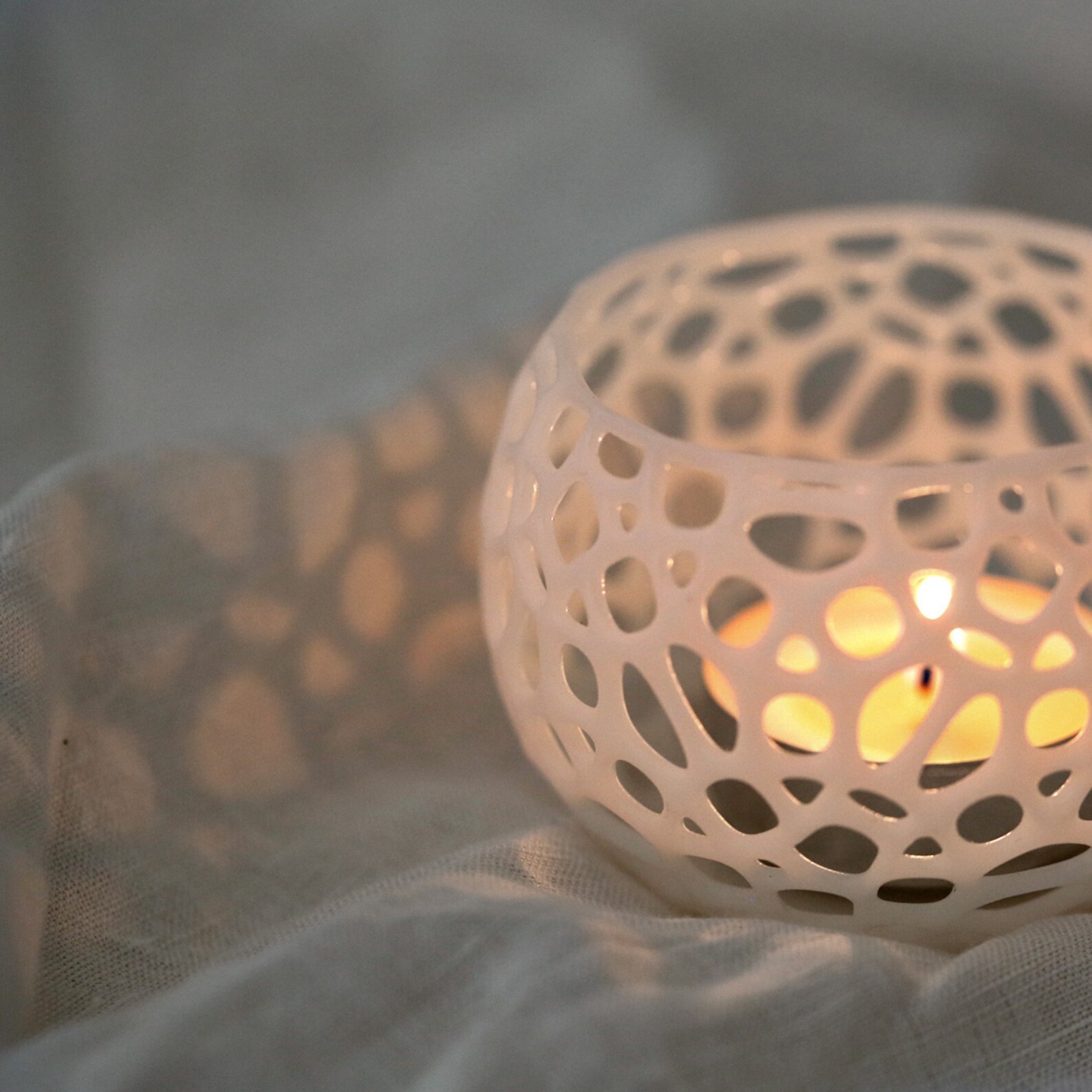 3D Printed Tea Light Holder White Tealights included Etsy