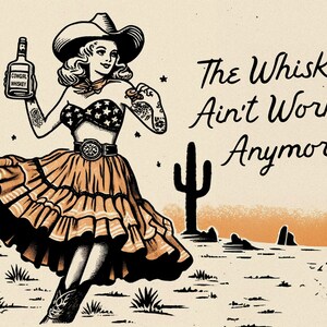 Rodeo Cowgirls Font: Western Typeface, Vintage Typography image 3