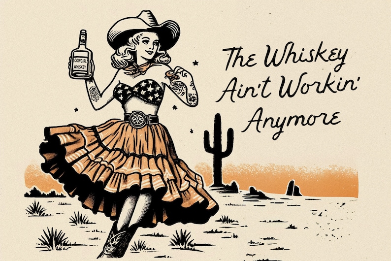 Rodeo Cowgirls Font: Western Typeface, Vintage Typography image 3