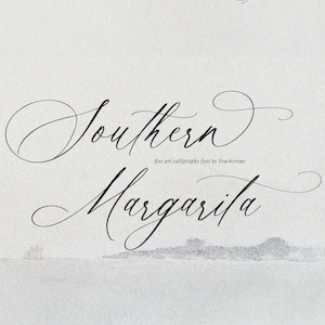 Calligraphy Font, Modern Calligraphy, Digital Fonts, Wedding Font, Invitation Font, Script Font, Digital Download, Southern Margarita Font