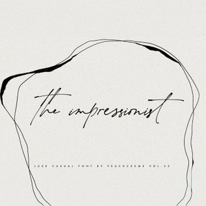 Calligraphy Font, Modern Calligraphy, Digital Fonts, Wedding Font, Invitation Font, Script Font, Digital Download, Font, The Impressionist