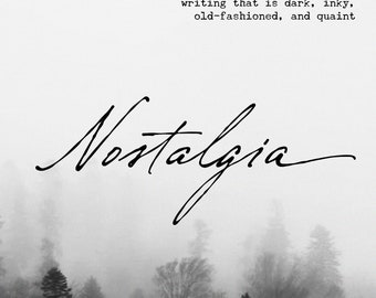 Vintage Script Font, Calligraphy Font Signature Font, Logo Font, Handwriting Font, Script Font, Wedding Font, Elegant Fonts, Nostalgia Font