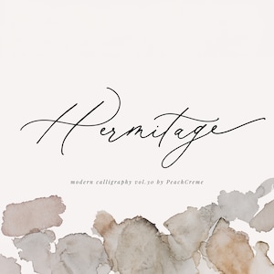 Fuente caligráfica, caligrafía moderna, fuentes elegantes, fuente para bodas, fuente para invitaciones, fuente de escritura, descarga digital, fuente para sitios web, fuente Hermitage