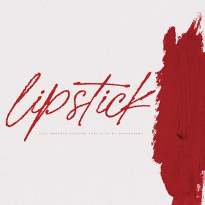 Calligraphy Font, Modern Calligraphy, Heart Fonts, Wedding Font, Invitation Font, Cute Script Font, Digital Download, Font, Lipstick Font