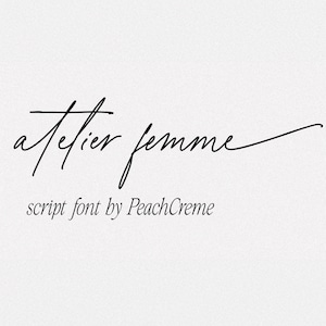 Calligraphy Font, Lettering Calligraphy, Branding Fonts, Logo Font, Invitation Font, Chic Script Font Digital Download, Font, Chic Script