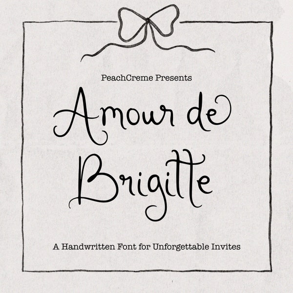 Quirky font, cursive font, handwritten font, quirky calligraphy, artisan script, hand-drawn typeface, Amour de Brigitte