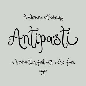 Quirky font, cursive font, handwritten font, quirky calligraphy, artisan script, hand-drawn typeface, Antipasti font