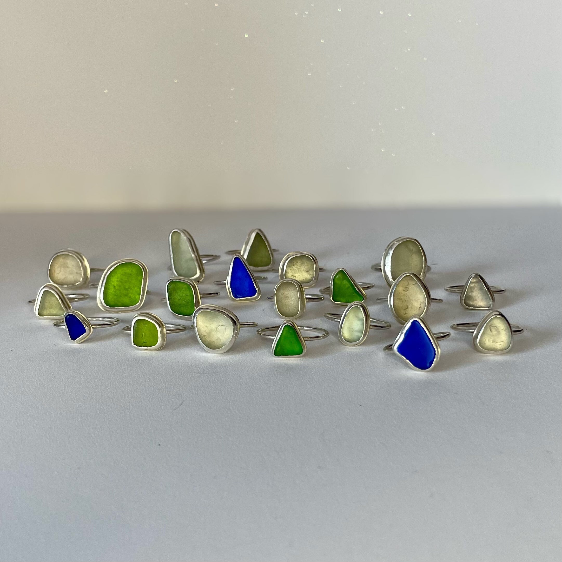 Made to Order Lake Erie Beach Glass Ring