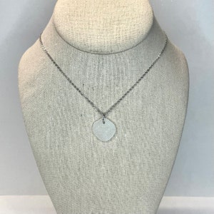 Clear Lake Erie Beach Glass Necklace