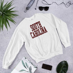 USC South Carolina Gamecock Unisex Crewneck Sweatshirt | Classic Vintage Collegiate Aesthetic | Garnet and Black and Gray