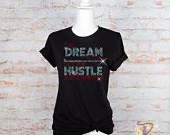 The Dream is Free Rhinestone Shirt, Christian Rhinestone Shirt, Ladies Rhinestone Shirt, Women's Bling shirt, Christian Shirt