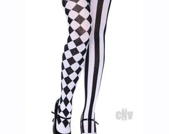 harlequin tights plus size