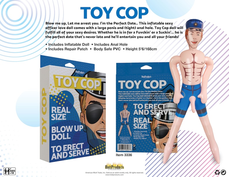 Inflatable Cop blow up doll for Bachelorette Party Bachelor Etsy