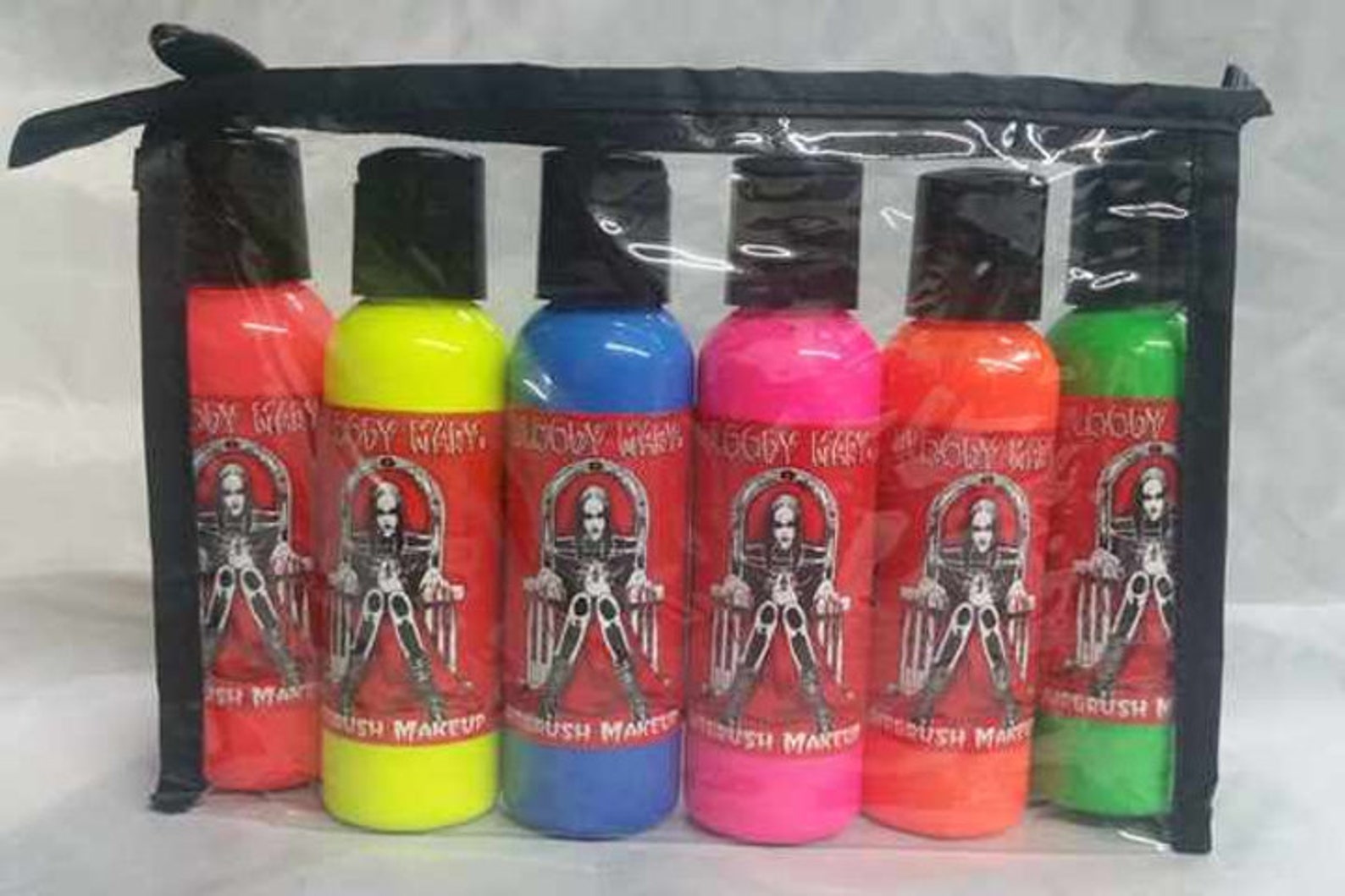 Airbrush Body Paint KitBlack light Paints6 Vibrant UV Colors Etsy