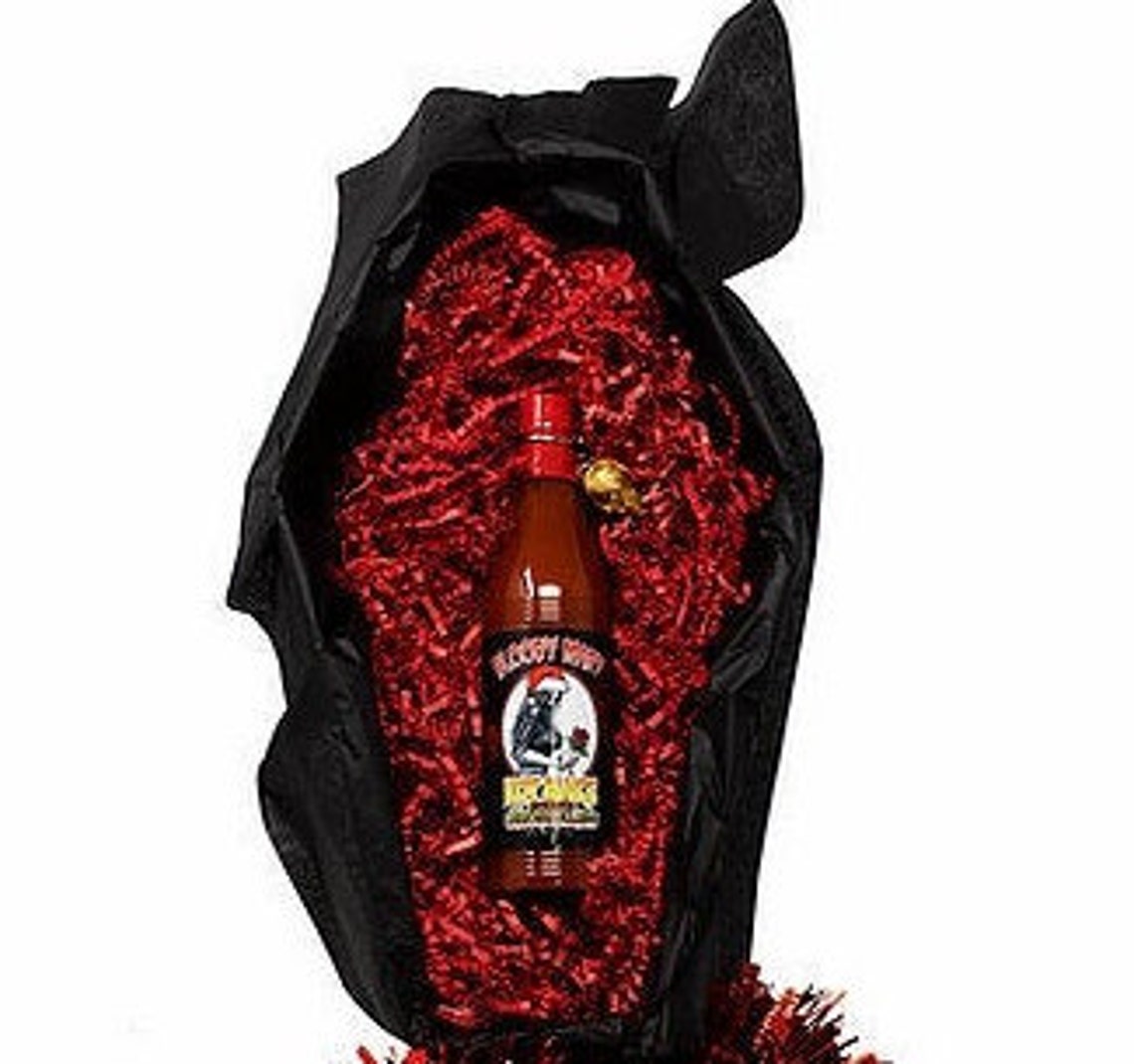 Bloody Mary Hot Sauce Coffin Gift Set Louisiana Supreme Hot Etsy