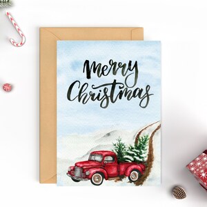 Christmas Greeting Card, Merry Christmas Card, Instant Download, Printable Card, CGC-001