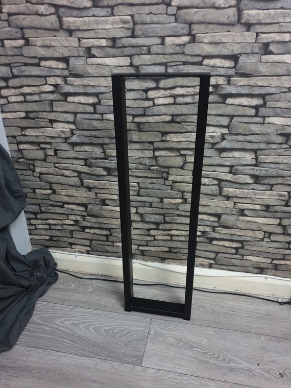 Single Industrial Steel Console Breakfast Bar Table Legs Leg Metal Box Frames - Various Sizes Available