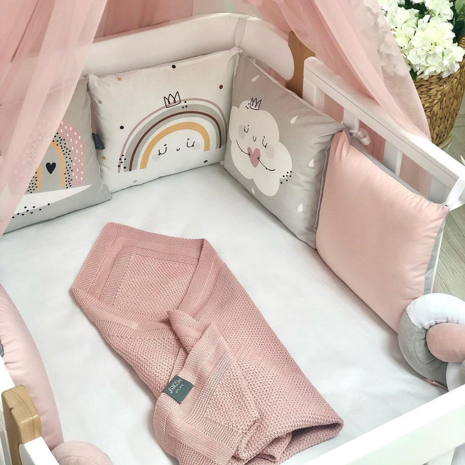 Pink Nursery Canopy Crib canopy Bed Canopy Bedroom Canopy Etsy